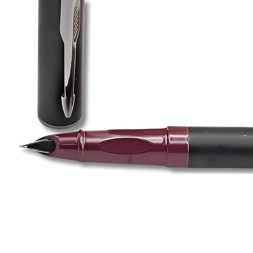 Image of Venti Fountain Pen - Metal Luxury Pen, Schmidt Nib (Medium), Best Pen Gift Set for Men & Women, Professional, Executive, Office, Nice Pens,Return Gift (F5066-Maroon)