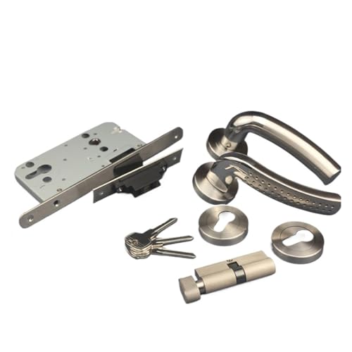 Cerradura dividida de acero inoxidable con mecanismo magnético silencioso para puerta interior 7