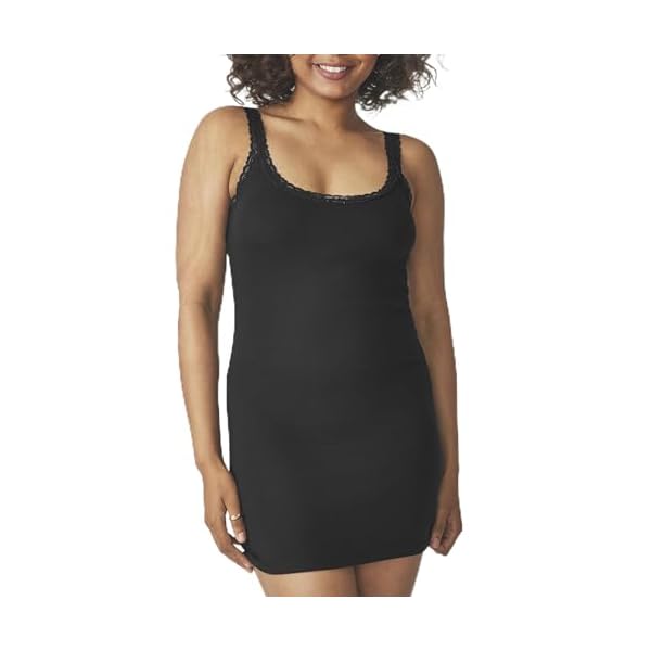 florence by mills Women's Ribbed Dress with Lace Trim