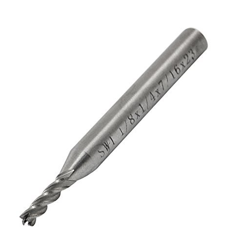 Uxcell a11103100ux0085 Straight Shank 4 Flute End Mill Cutting Tool