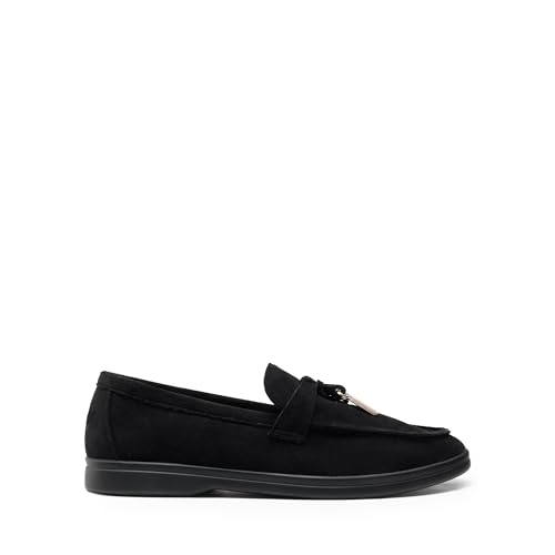 Image of DREAM PAIRS Women's Loafers Suede Loafer Slip-on Comfortable Casual Dressy Business Work Shoes with Arch Support