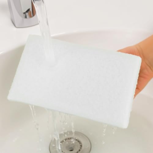 Image of 6 Pcs Hand Scrubber, Bathtub Scrubber with Handle, Non-Scratch Bathroom Scrubbing Pads for Cleaning Shower Tile Bathtube Sink Swimming Pool Step & Corner (Blue)