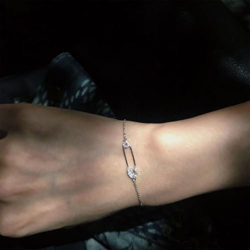 Safety Pin Bracelet Gold Safety Pin Bracelet Safety Pin Bracelet Mental Health Link Bracelet Gold bracelets for Women Gifts for Christmas Stocking Stuffers3