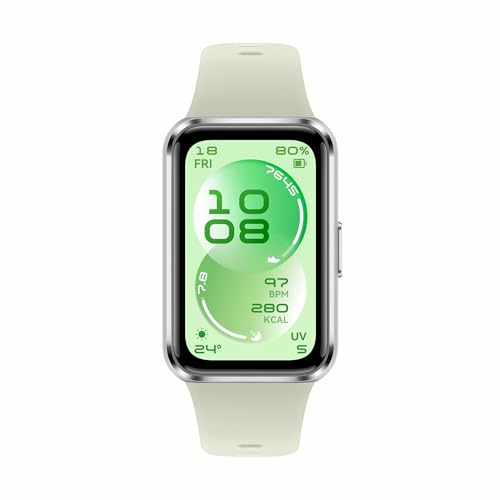 Image of Huawei Band 11 Health & Fitness Tracker, Enhanced Sleep Tracking, All-Day Health Monitoring, Ultra-Slim & Comfort Wear, Compatible with iOS & Android, Smart Watch, Metal (Green)
