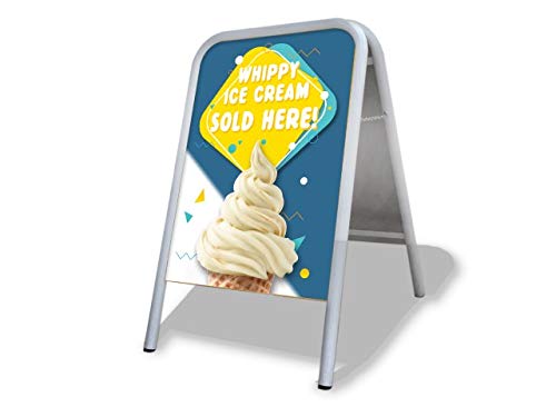 Whippy Ice Cream Sold Here Large A Board Pavement Sign MEGA Listing Outdoor Street Advertising Display…