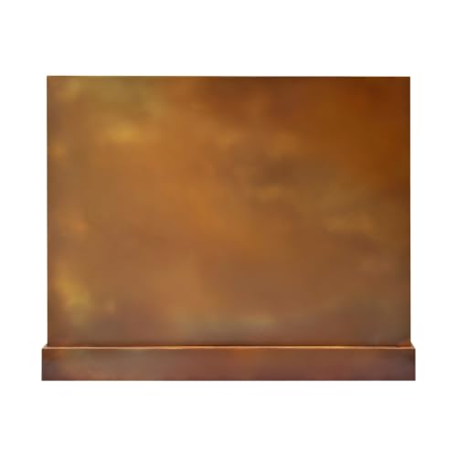 Image of SINDA Wall Mount Range Hood with Internal Motor, Lighting and Baffle Filter, 48 inchW x 24 inchH, Wall Mount, Fired Brass Color, In Stock