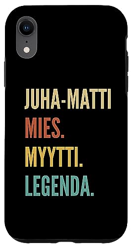 Image of iPhone XR Funny Finnish First Name Design - Juha-Matti Case