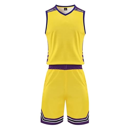 Generisch Tracksuit - Camiseta de baloncesto para hombre, camiseta y pantalones cortos, sin mangas, ropa deportiva, regalos para hombre, ajuste holgado, chándal