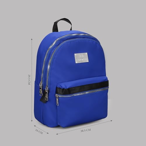 Image of Caprese Saturn Medium 15.6 Inch Laptop Backpack for Women with Adjustable Shoulder Straps & Multiple Compartments | Front Zip Pocket | Perfect for College, Office & Travel