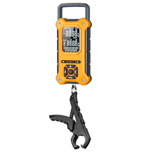 8-Slot Digital Fishing Scale with Lip Gripper &amp; Auto-Rank Memory