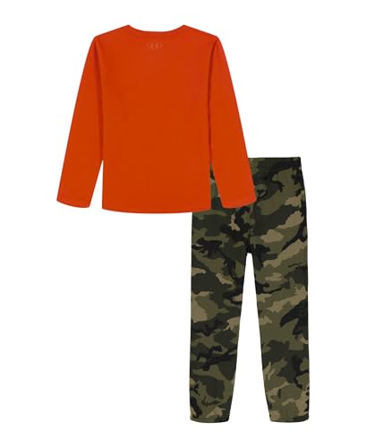 Image of Under Armour Boys' 2-Piece Long Sleeve T-Shirt and Fleece Pants Set, Outdoor Collection