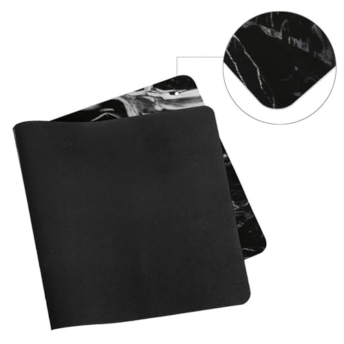 Desk Pad Grande Mármol Negro y Blanco Impermeable miniatura 7