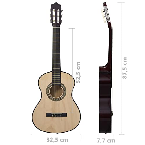 Wakects Guitare acoustique en bois exquise pour les voyageurs musiciens pour enfants - Les Beatles, Paul McCartney, John Lennon, RIngo Starr, George Harrison Wakects Guitare acoustique en bois exquise pour les voyageurs musiciens pour enfants – Image 6