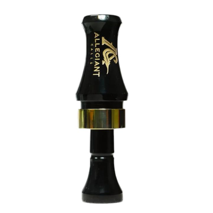 Allegiant Calls PhD Prime Hook Double, Double Reed Duck Call, Mallard Duck Call, J-Frame (Black)