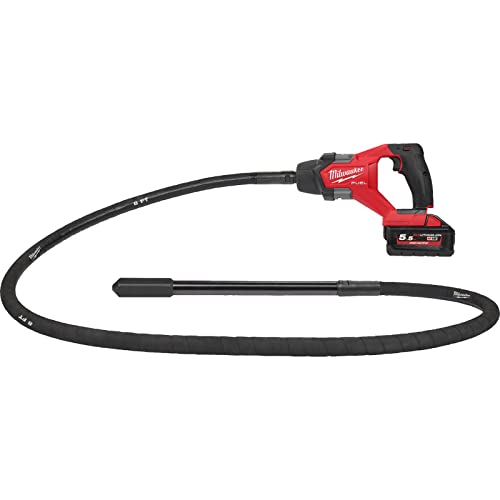 Milwaukee M18 FCVN24 Fuel 18v Cordless Brushless Needle Concrete Vibrator 1 x 5.5ah Li-ion