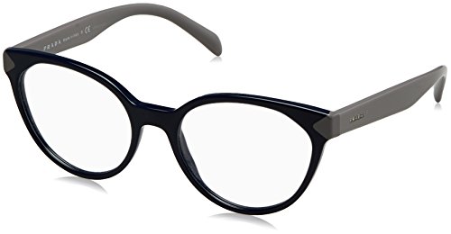 Prada PR01TV Eyeglass Frames TFM1O1-53 - Blue PR01TV-TFM1O1-53