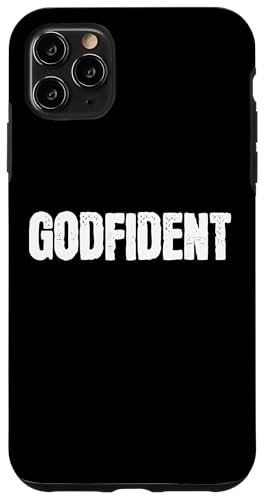 Godfident �N���X�`���� �M�� �_�ւ̐M�� �@������ �X�}�z�P�[�X iPhone 11 Pro Max �p