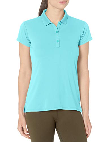 Columbia Women's Innisfree Short Sleeve Polo, Coastal Blue, Medium