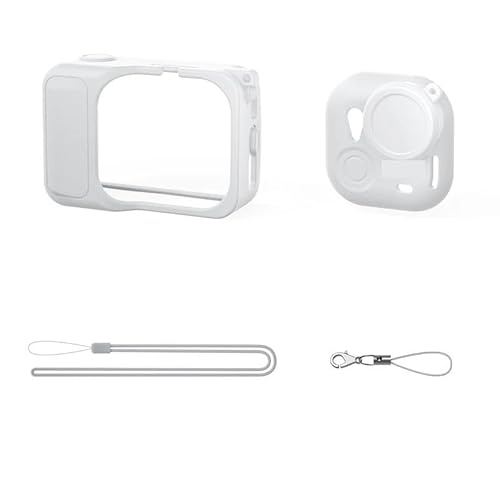 Insta360用 GO Ultra用 シリコン製 ケース用 傷防止カバー用 紛失防止ストラップ用 コード付き スポーツカメラ用(GRAY COLOR)