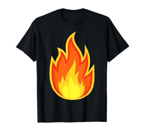 Disfraz de llama de fuego para adultos, niños, hombres y mujeres Camiseta