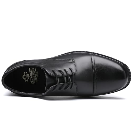 DECARSDZ Mens Classic Formal Oxford Lace-up Patent Leather Tuxedo Wedding Business Dress Shoes3