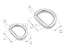 CRAFTMEMORE 3/8 or 1/2 Inch Tiny D-Ring Findings Metal Welded D Rings for Zipper Puller Lanyard Purse Making DIY Craft 50pcs (Silver, 1/2 Inch)