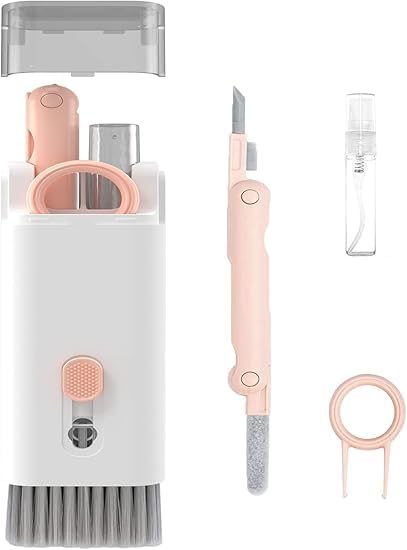 SUNBEET 7 in 1 Cleaning Kit for Airpod & Laptop | Screen Dust Brush Including Soft Swipe Airpod Cleaner Pen | Key Puller and Spray Bottle (Multicolor, 1pc)-image-36