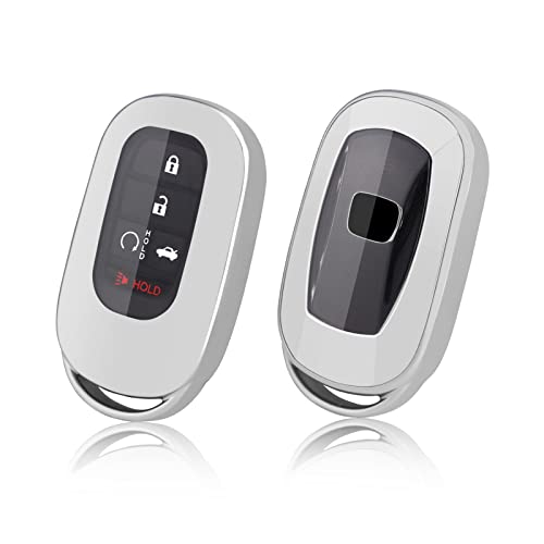 GAFAT Funda Protectora de Controles HR-V Civic 2022-2023 TPU Compatible con Honda HR-V Llave de Gel Sistemático (Plata)