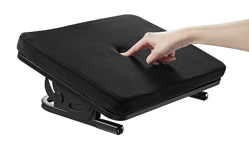 Image of ErgoYou - Soft Cushioned Tiltable Ergonomic Footrest - Comfortable & Angle Adjustable for Home & Office Use - Thighs & Back - Removable & Washable Cushion Cover