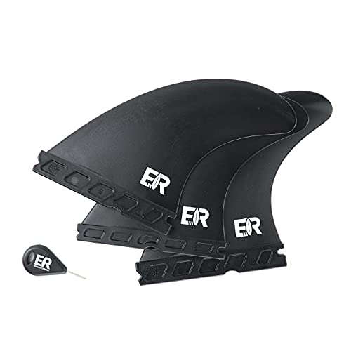 Eisbach Riders Tabla de surf sostenible FCS/Future Thruster Fin Set con Fin Key (tamaño G5 Medium) – Fabricado en Alemania de plástico reciclado (Future)