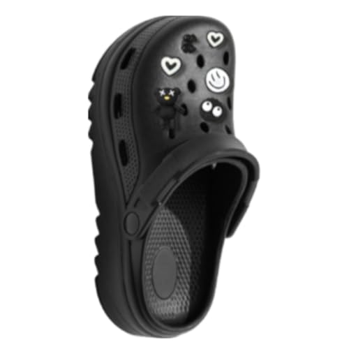 HUAMIAN Damen Clogs Sommerschuhe Frauen Atmungsaktive EVA Pantoletten mit Niedlicher Oberdekoration Minimalistische Garten Strand Stillen rutschfeste Komfort Hausschuhe für Frauen Mädchen, Stil 9
