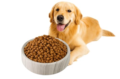 N NANSHOP Ciotola per cani in marmo, adatta per cani di taglia media e grande, ciotole per cibo e acqua, regalo robusto e durevole per cani (NS039)