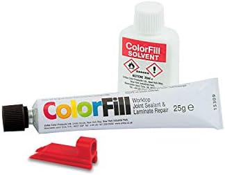 ColorFill Worktop Joint Sealant/Repairer and Solvent - Mid Oak (CF056)