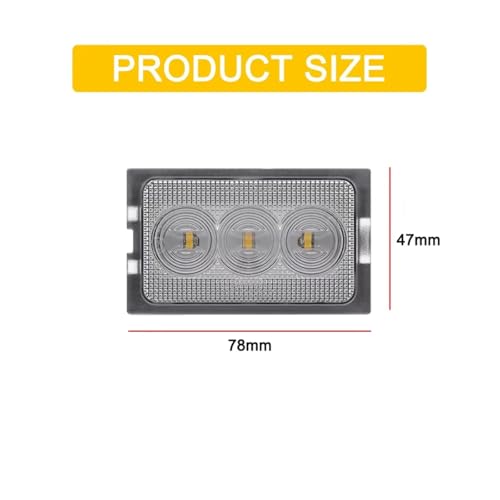 Luz de matrícula LED 12V para Discovery 3 y Freelander 2 4