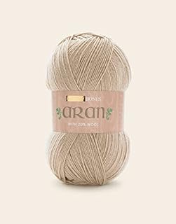 Sirdar Wool Hayfield Bonus Aran with Wool, Light Natural (936) by Sirdar Beige