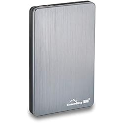 blueendless Disco duro externo portátil USB 3.0 de 2,5 pulgadas para PC, portátil, ordenador (500 GB, gris)