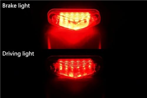 Luz trasera de freno universal evita colisiones traseras con iluminación clara 3
