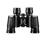 DOLPTBEZM Telescopios binoculares para Adultos Telescopio, binoculares 10X42 Telescopio HD de Alta Potencia, BAK4, Revestimiento de Banda Ancha FAC, Gran Calibre, Marco de Acero d