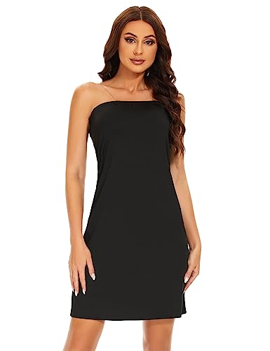 Image of MANCYFIT Strapless Full Slip for Women, Invisible Straps | Tube Top Slip, Strapless, Smoothing Stretch, Invisible Straps, S-3XL, For Strapless Under Dresses