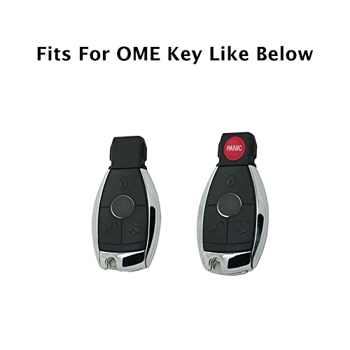 BROVACS Silicone Cover Protector Case Holder Skin Jacket Compatible with MERCEDES BENZ Smart Remote Key Fob 3 4 Button CV9950 Light Green - Image 4