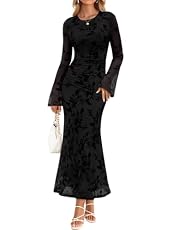 Premium Quality: Our long sleeve fall dress is made of stylish jacquard knit mesh fabric, which is both visually appealing & enjoyable to touch, soft, skin-friendly, stretchy, lightweight and breathable, fashionable and comfortable to wear all day lo...