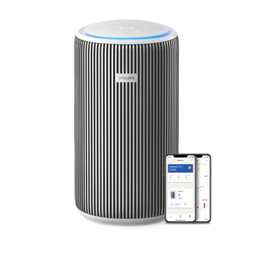 8% off - Philips Air Purifier 3200 Series - HEPA NanoProtect + Active Carbon Filter, CADR 520m&sup3;/h for 135m&sup2; Allergy sufferers, Ultra-quiet, Intelligent and Energy efficient, Silver (AC3220/10)