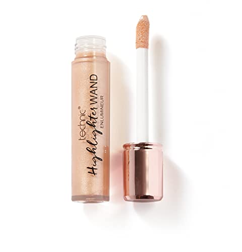 Technic Highlighter Wand - Beam Me Up: Varita Luminosa Perlada Dorada, Crema, Tubo, 1 gramo