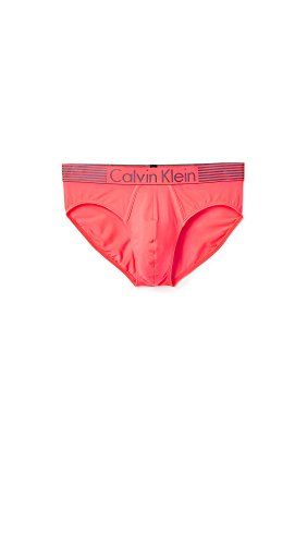 Calvin Klein Men's Underwear Iron Strength Micro Hip Briefs, Bright Nectar, Medium