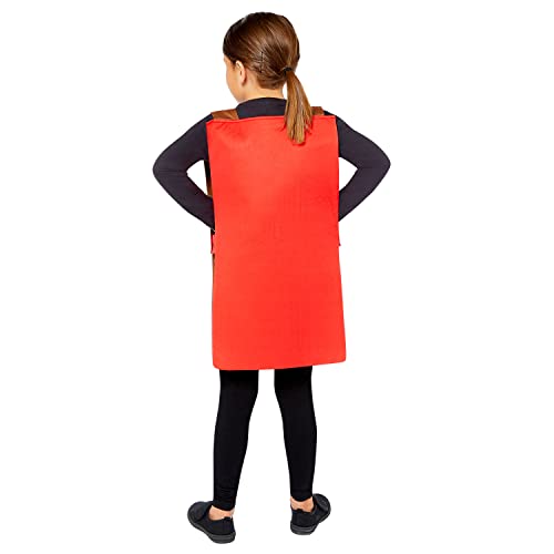 Disfraz Unisex Niños Tabard Wonka Dorado 3-7 Años miniatura 3
