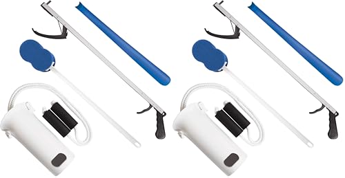 Rehabilitation Advantage Economy Hip/Knee Replacement Kit, Multicolor, 4 Piece Set (Pack of 2)