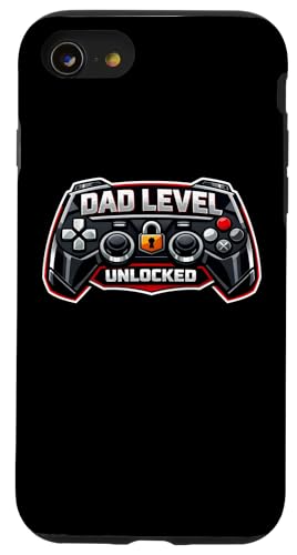 Dad Level Unlock Funny New Father Gaming �Q�[�}�[ �r�f�I�Q�[�� �X�}�z�P�[�X iPhone SE (2020) / 7 / 8 �p