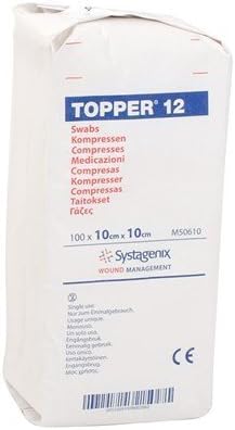 Topper 12 Non-Sterile Swabs (10cm x 10cm 6ply)