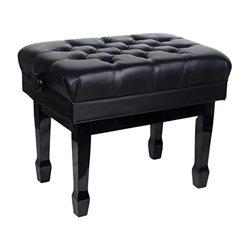 TEmkin Banc de Piano en Cuir de Luxe, Tabouret de Piano Solo à Hauteur réglable avec Grande boîte de Rangement, Banc de Clavier, Tabouret de vanité, 65 x 45 x 45-55 cm, Noir - Les Beatles, Paul McCartney, John Lennon, RIngo Starr, George Harrison TEmkin Banc de Piano en Cuir de Luxe, Tabouret de Piano Solo à Hauteur réglable avec Grande boîte de Rangement, Banc de Clavier, Tabouret de vanité, 65 x 45 x 45-55 cm, Noir