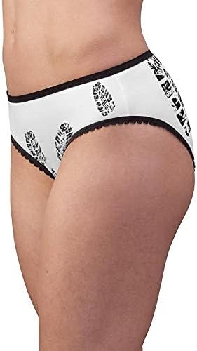 Bootprint Panties, Bootprint Underwear, Briefs, Cotton Briefs, Funny Underwear, Panties For Women